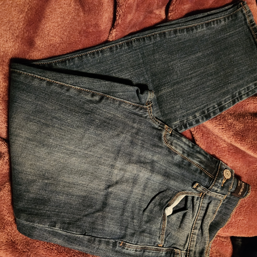 Banana Republic Dark Blue Straight Leg Jeans